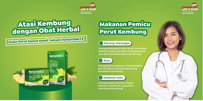 Solusi Cepat..! Usir Perut Mual dan Kembung, Minum HerbaVOMITZ
